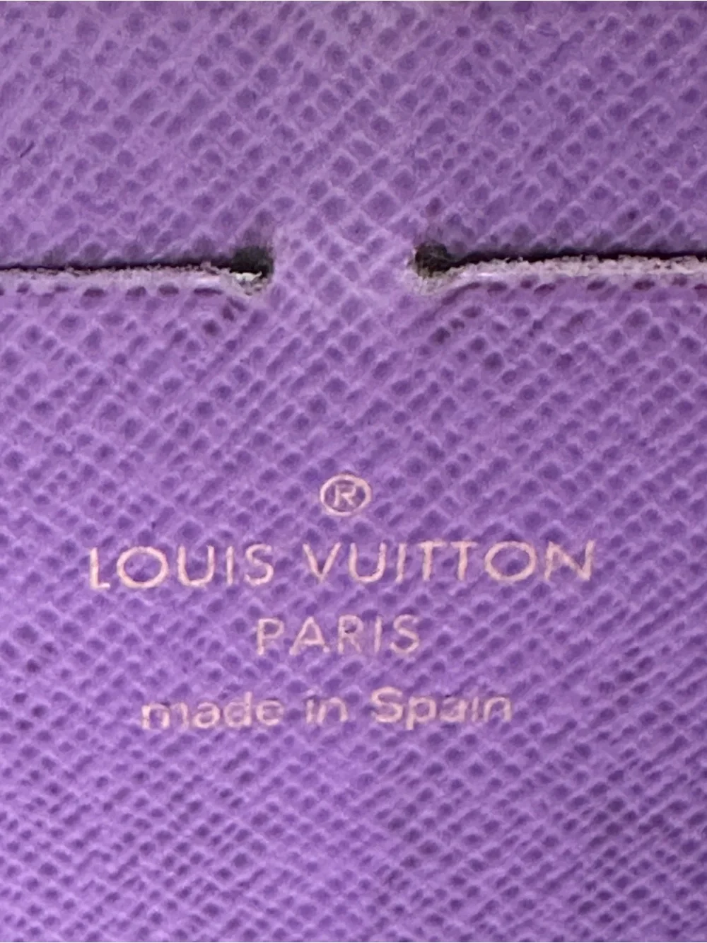 Louis Vuitton Damier Ebene Evasion Zippy Wallet Limited Edition Purple Full Set